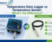 Temperature data logger and temperature sensor for temperature monitoring